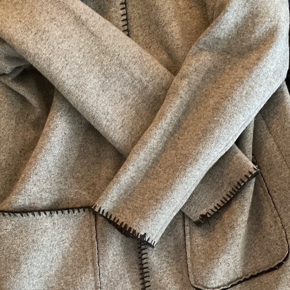 Grey Sweatshirt Cardigan Jacket - Picture 8 of 8